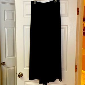 Alex Evenings black full length split skirt. Gently worn and cared for